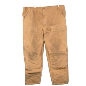 Vintage 80s 90s Carhartt Work Pants Stained Size 44 (tag) 42 x 30 (measurements)